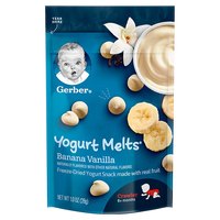 Gerber 嘉宝 酸奶溶豆 美版 3段 香蕉香草味 28g