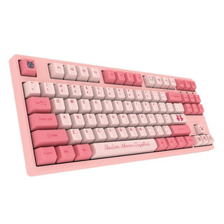 Akko 艾酷 3087 美少女战士 87键 有线机械键盘 粉色 Cherry茶轴 无光