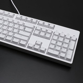 GANSS 迦斯 GS87C 87键 有线机械键盘 白色 Cherry青轴 无光