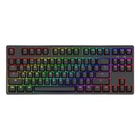 GANSS 迦斯 GS87C 87键 有线机械键盘 黑色 Cherry茶轴 RGB