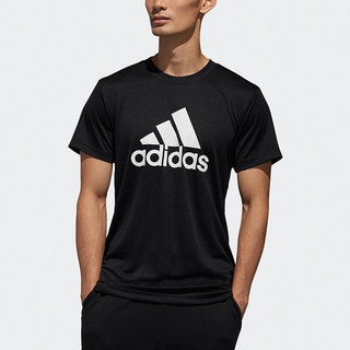 adidas 阿迪达斯 M MH BOS TEE 男子运动T恤 DV0963 黑色 XL