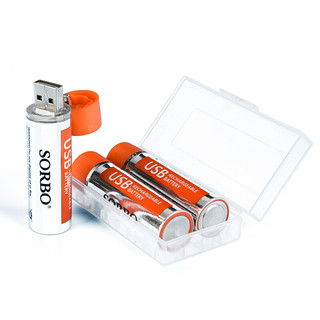 Sorbo 硕而博 18650 USB充电电池 3.7V 4粒装