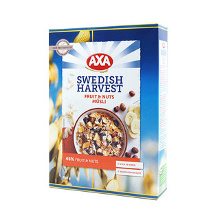 AXA 瑞典AXA45%水果坚果即食谷物700g 进口水果坚果燕麦片