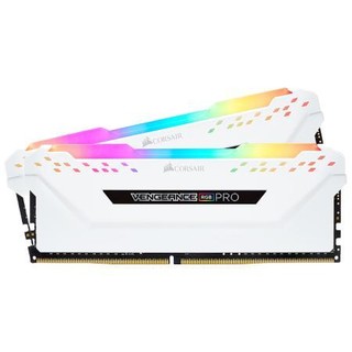 USCORSAIR 美商海盗船 复仇者RGB PRO系列 DDR4 3200MHz RGB 台式机内存 灯条 白色 32GB