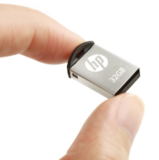 HP 惠普 v222w USB 2.0 U盘 银白色 32GB USB-A