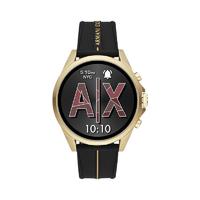 Armani Exchange AXT2005 智能手表 46MM 金色 硅胶黑色表带