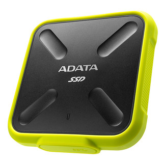 ADATA 威刚 SD700 USB 3.1 移动固态硬盘 USB 256GB 黄黑色