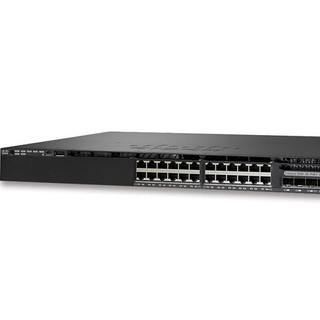 CISCO 思科 WS-C3650-24PS-S 24口千兆POE交换机