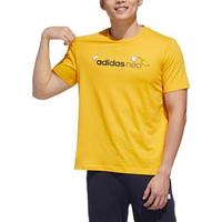 adidas 阿迪达斯 M GDTM LOGO TEE 蛋黄哥联名款 男子运动T恤 GL7218 金色 L