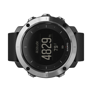 SUUNTO 颂拓 SS021843000 智能手表 50mm 黑色 硅胶表带 黑色(GPS、导航）