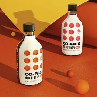 boopoob 无限波谱 果味气泡咖啡饮料组合装 2口味 300ml*6瓶（白桃味+西柚味）