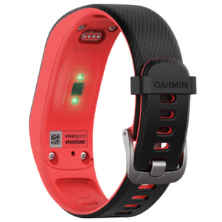 GARMIN 佳明 vivosport系列 智能手环 珊瑚红 硅胶表带 红色（心率、防水、GPS）