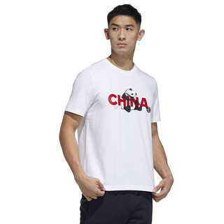 adidas 阿迪达斯 CHINA TEE M 2 男子运动T恤 GP1848 白色 L