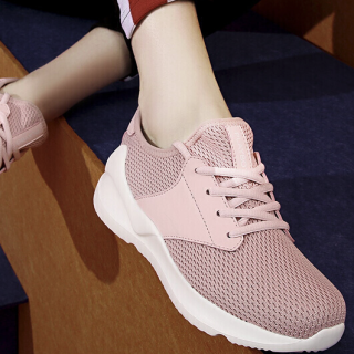 playboy 花花公子 女士网面休闲鞋 l605911494 粉色 37