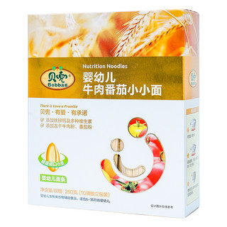 Bobbag 贝兜 婴幼儿小小面 牛肉番茄味 250g