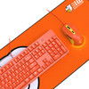 DOUYU.COM 斗鱼 DKM150 有线键鼠套装 橙色+鼠标垫