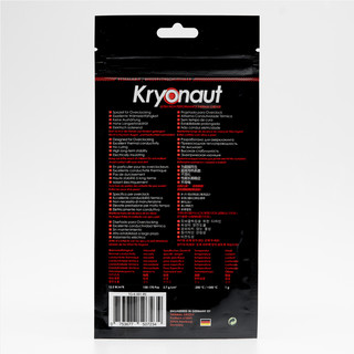 暴力熊（Thermal Grizzly）Kryonaut（ 德国散热品牌/导热硅脂/CPU硅脂膏） 1g (TG-K-001-RS)