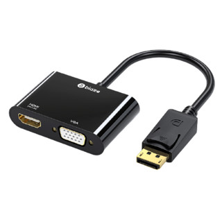 Biaze 毕亚兹 ZH22 DP转HDMI+VGA 接口转换器 黑色