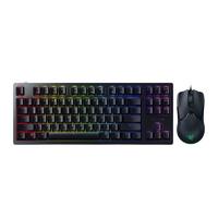 RAZER 雷蛇 猎魂光蛛 竞技版 机械键盘 国产光轴+毒蝰迷你 有线鼠标 键鼠套装 黑色