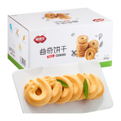 福事多 曲奇饼干黄油味 800g+ 福临门 温芯鸡蛋面 500g*10包