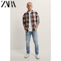 ZARA 04288029614 男装格子长袖衬衫