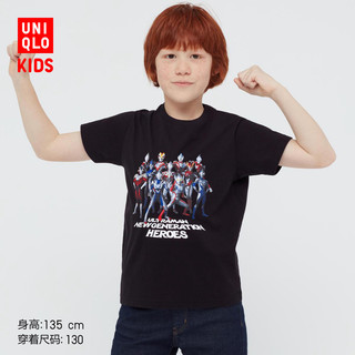 UNIQLO 优衣库 童装亲子装(UT)ULTRAMAN印花T恤(奥特英雄 夏季短袖)438160