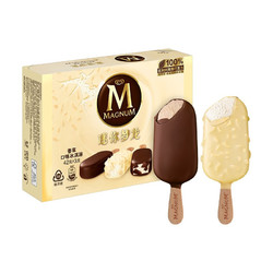 MAGNUM 梦龙 和路雪 香草口味+白巧克力坚果口味冰淇淋 43g*6支