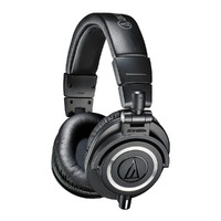 audio-technica 铁三角 ATH-M50x 专业头戴式监听便携HIFI有线耳机