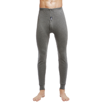 PLAYBOY 花花公子 男士纯棉秋裤 7527 暗根腰带款 深灰 XXL