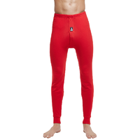 PLAYBOY 花花公子 男士纯棉秋裤 7527 暗根腰带款 中国红 XL