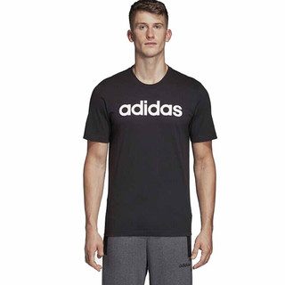 adidas 阿迪达斯 E LIN TEE 男子运动T恤 DU0404 黑色 XXL