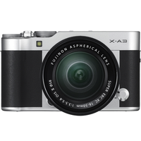 FUJIFILM 富士 X-A3 APS-C画幅 微单相机 银黑色 EBC XC 16-50mm F3.5 OIS II 变焦镜头 单头套机