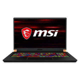 MSI 微星 绝影 GS75 17.3英寸 游戏本 黑色 (酷睿i7-9750H、GTX 1660Ti 6G、16GB、512GB SSD、1080P、IPS、144Hz、9SD-408CN)