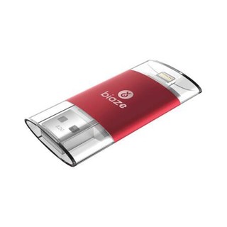 Biaze 毕亚兹 U1 USB 2.0 U盘 中国红 32G USB/苹果lightning接口