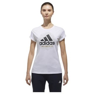 adidas 阿迪达斯 TEE GZ 女子运动T恤 DT2546 白色 XL