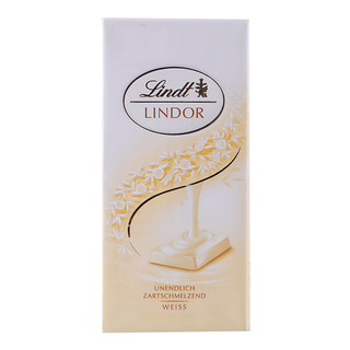 Lindt 瑞士莲 软心代可可脂白巧克力 100g 排块装