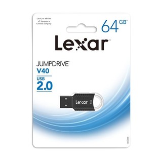 Lexar 雷克沙 LJDV40-64GAB USB 2.0 U盘 黑色 64GB USB