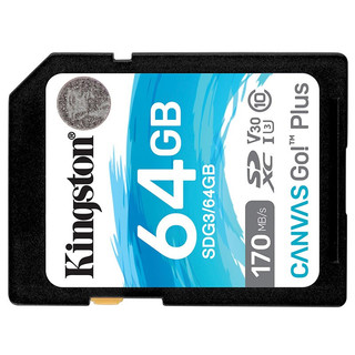 Kingston 金士顿 SDG3系列 SD存储卡 64GB（UHS-I、V30、U3）