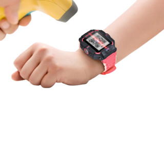 小天才 XTC Z5Pro 智能手表 44mm 4G 黑色塑胶表壳 粉色硅胶表带（GPS、防水、视频通话）