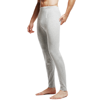 PLAYBOY 花花公子 男士纯棉秋裤 7583 暗根腰带款 浅灰 L