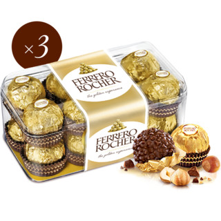 FERRERO ROCHER 费列罗 榛果威化巧克力 16粒 200g*3盒