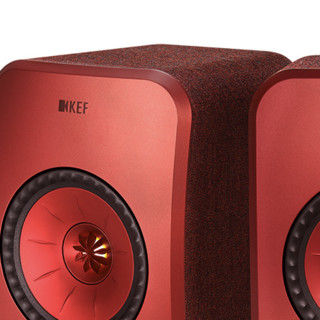 KEF LSX 2.0声道 家居 Hi-Fi无线蓝牙音箱 魔力红