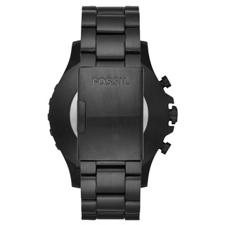 FOSSIL FTW1115 智能手表 40mm 黑色 黑色钢带表带 ( 日期显示、闹钟）