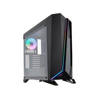 USCORSAIR  美商海盗船 680x RGB ATX机箱 半侧透 含电源 1600W 黑色