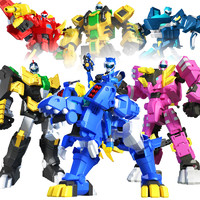 迷你特工队x超级恐龙力量2玩具炫龙特工基地总部变形汽车恐龙战甲机器人机甲玩具