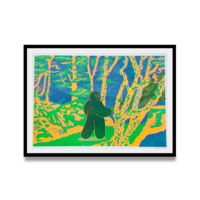 维格列艺术 冀皓天《手电森林》29.7x42cm RISO印刷 艺术品挂画