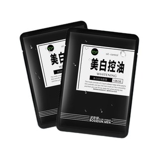 BOSSDUN.MEN 波斯顿 男士美白控油面膜 30g*6片*4