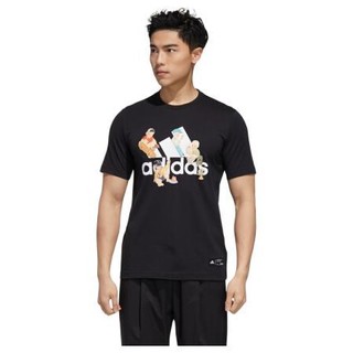 adidas 阿迪达斯 SHANGHAI TEE 男子运动T恤 GL0398 黑色 XXL