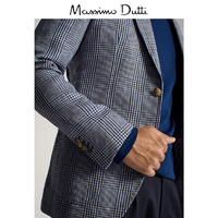 Massimo Dutti 02016324400 男士亚麻西装外套
