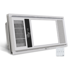 NVC Lighting 雷士照明 NVC）浴霸 全域风暖高效换气大屏照明浴室取暖器 纤薄浴霸+16&24W厨卫灯